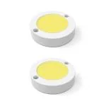 Fybros Yellow Zest Surface Lights For Home Use In Furniture,Bedroom And Living Room - 3 Watts, 2 Pc
