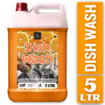 BLISS & BLUSH Dishwash Liquid 5 Liter Orange | Natural, Organic, Biodegradable, Eco-Friendly, Herbal | Tough On Grease