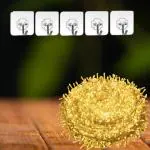 X4Decor 42 LED Fairy String Lights Decorative Indoor/Outdoor Lighting With 5 Wall Hooks For Hanging Twinkle Light For Navratri Dussehra Durga Puja Christmas New Year Decoration (Warm White Combo Po-1)