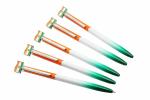 Ledos Tricolor Indian Flag Patriot Ball Pen with Ink Refill (Pack of 5)