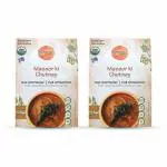 Organic Roots Masoor Dal Chutney, Masoor Kandi Pachadi Chatni Powder, (30G / 90G Each), (Pack of 2