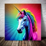 Love Creation A4 Size poster print for creative wall art- urban-unicorn-10389( Sticker)