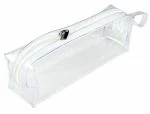 K.kataria eshop Transparent Pencil Pouch, School Pencil Box with Zipper, Pencil case (Pack of 2)