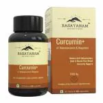 Rasayanam Curcumin+ 1500mg| Extra Pure Nano Curcumin capsules with Bioperine | 60 Capsules