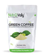 Nutrovally Green Coffee | High in Chlorogenic Acid | Green Coffee Beans Powder 400g