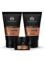 The Man Company Glow Pro Face Care Kit | Face Wash, Face Scrub & Moisturising Face Cream | Cleanses, Exfoliates & Moisturises | Charcoal, Glutathione, Cocoa Butter & Vitamin E | Gift Set of 3