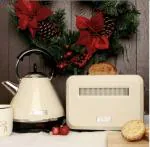 Haden Boston Cream 2-Slice Toaster and 1.7L Kettle Set