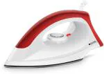 Zigma 1000 W Dry Iron With Non Stick Triple Coated Soleplate, Red, White
