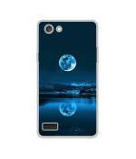 Casotec Moon Pattern Print Design Printed Silicon Soft TPU Back Case Cover for Oppo Neo 7
