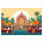 SAF kerela Traditional Festival Onam Wall Poster For Home decoration ONAM-16