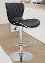 REDEFINE Denver PU Leather Adjustable Swivel Bar Stools with Back, Suitable for Kitchen, Cafeteria , Dining ,Pubs, Office ,Shops