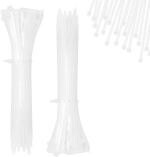 TruVeli 6Inch Nylon Self Locking Cable Ties, Strong Zip Wire Tie (150X 3.6Mm) Plastic Standard Cable Tie (White Pack Of 200)