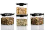 Leadder Kitchenware Airtight container with lock 700ml (4 pcs set)