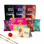 Open Secret Rakhi Gift Hamper Combo for Brother Sister | Assorted Cookies , Nuts Combo, Dryfruits