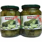 Habit Vegetarian Gherkins Sliced, 680 g - Pack Of 2