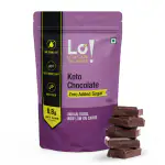 Lo! Foods - Dark Keto Chocolates Bites | Bite sized for portion control | Zero Added Sugar Keto Sweets | No Added Sugar | Low Carb Sweets with 0.8g Net Carbs Per Bite - 90g