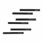 ArtRight 6 PCS Compressed Charcoal and Graphite Stick Set for Drawing & Sketching - 6 Assorted Charcoal Sticks (2 Hard, 2 Medium, 2 Soft) for Artists & Professionals - Black