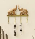 Vedas Luca Ele Decorative Metal Wall Hooks for keys | 4 Hook | Hooks Rack/Holder for Kitchen Utensil | Wall Mounted Key Holder Key Rack Key Hanger | Bathroom Towel Hooks | Hat Rack 40202