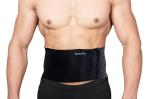 Wonder Care Black Foam Umbilical Hernia Belt Pain Relief Support Brace With 1 Removable Compression Pad - Xxl