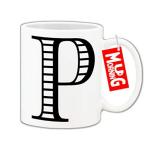 Mug Morning P Letter Mug Coffee Mugs with Letter P P Alphabet Mugs Letter Mugs