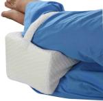 Fazista Memory Foam Knee Pillow for Side Sleepers for Relief Sciatica, Hip Pain Knee Support (White)