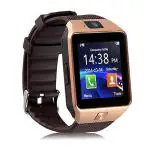 Reepud DZ09 Bluetooth Smart Watch Phone Camera and Sim Card Smartwatch (Brown Strap, FREE SIZE)