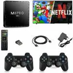 Amazm - Amazm 4K Game 2 in 1 Retro Video Game Console 10000+ Games, Including PS1, CPS, SFC, FC, GB, GBA, GBC, MD, PSP, N64, MAME, and DS, All-Inclusive TV Video Game Set Player