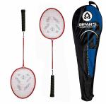 Fox Badminton Rackets, Badminton Racquet, Badminton Set, Badminton Kit with 2 Pcs Rackets and Cover (Red 2 Piece Set)