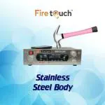 Firetouch FM Radio Speaker with USB 2.0 (Deluxe)- Remote Control Bluetooth, USB, SD Card, Aux for Home and Kitchen(silver)