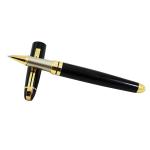 Auteur SHEF1BLK Black Metal Blue Ink Ball Pen