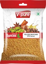 V pure Fresh Pili Sarso 200 gm| Yellow Mustard Seeds | Peeli Sarson | Sarso Seeds | Whole Spices | Peela Sarso