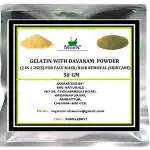 MGBN Gelatin With Davanam Powder 2 In 1 Uses For Face Mask, Hair Removal Skin Care 50 gm