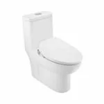 JAQUAR BIDSPA Range One Piece Rim Single Piece Western Commode (White) | 450x780x550mm, Exposed Flush Tank, Western Toilet/Water Closet For Bathroom | ITS-WHT-89851S300PP