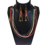 JAYA VISION ENTERPRISES Glass Seed Beads Multiline Necklace