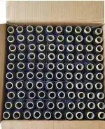 Wiffo (Thread Reel 100 pcs Box) 100% Spun Polyester Sewing Thread 100 Tubes 1 Shades 100 Blue Tubes Ladies Special Thread/Dhaga 100 Pcs Sewing Threads Spools with Fast Colour Design,150M Each) H - 116