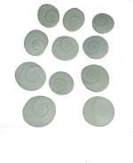 Shivoham Stoneware Chamatkari Maa Laxmi Prati Gomati Chakra Yantra (Pack of 11)