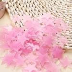 sv traders Pink Color Fluorescent Glow in The Dark Star Wall Sticker(40 Stars 4x4 cm)