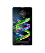 Casotec 3D Spiral Design Printed Silicon Soft TPU Back Case Cover for Micromax YU Yuphoria