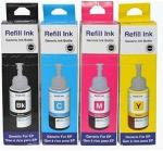 Dotpot Refill Ink for Use in Epson L360 Multi-Function Inkjet Printer - Black, Cyan, Magenta, Yellow - 70 ML Each Bottle