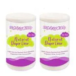 Bembika White Bamboo Diaper Liners Disposable (Pack Of 2)