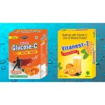 Nestreez Glucose-C (200 g) & Instant Energy Drinks With Vitamin C, Zinc, D3 (105 G) (Pack of 2)