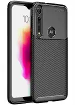 Golden Sands for Moto One Macro Back Cover Case Rugged Drop Tested Anti Scratch Shock Proof Aramid Carbon Fibre TPU for Motorola Moto One Macro Case, Black