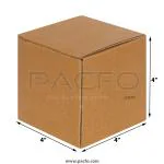 PACFO 3-ply Corrugated Box 4x4x4 Inches- Pack of 10 Boxes
