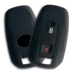 Ashar KeyHub Silicone Key Cover Compatible for Tata Indica, Vista, Indigo, Manza (2 Button Remote Key) (Black)