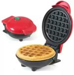 RK BROTHERS GROUP Mini Waffle Maker Stainless Steel Non-Stick Electric Iron Machine for Individual Belgian Waffles, Pan Cakes, Paninis or Other Snacks