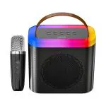 Artis SoundMax 600 Wireless Bluetooth Speaker with USB Input, Aux Input, Micro TF Card, FM Radio and Wireless mic (Black) (24W RMS)