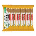 24 Mantra Organic 800gm Sesame Chikki | 200gm Pack of 4 | 20gm Each | 40 Piece| No Added Preservatives and Colours | Sweets | Made with Sesame & Jaggery