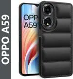 Fashionury Back Cover for Oppo A59 5G (Black, Camera Bump Protector, Pack of: 1)