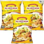 RAJ GOLD BESAN Pure Chana Daal Besan | Gram Flour Gram Flour Besan Pindi | Chemical Free & Pesticides Free | Uniform Particle Size | Unadulterated (1kg, 3)