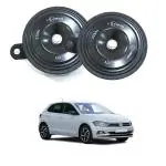 Oshotto FK-L90 electromagnetic 12V Disc Horn For Volkswagen Polo (Set of 2, Black)